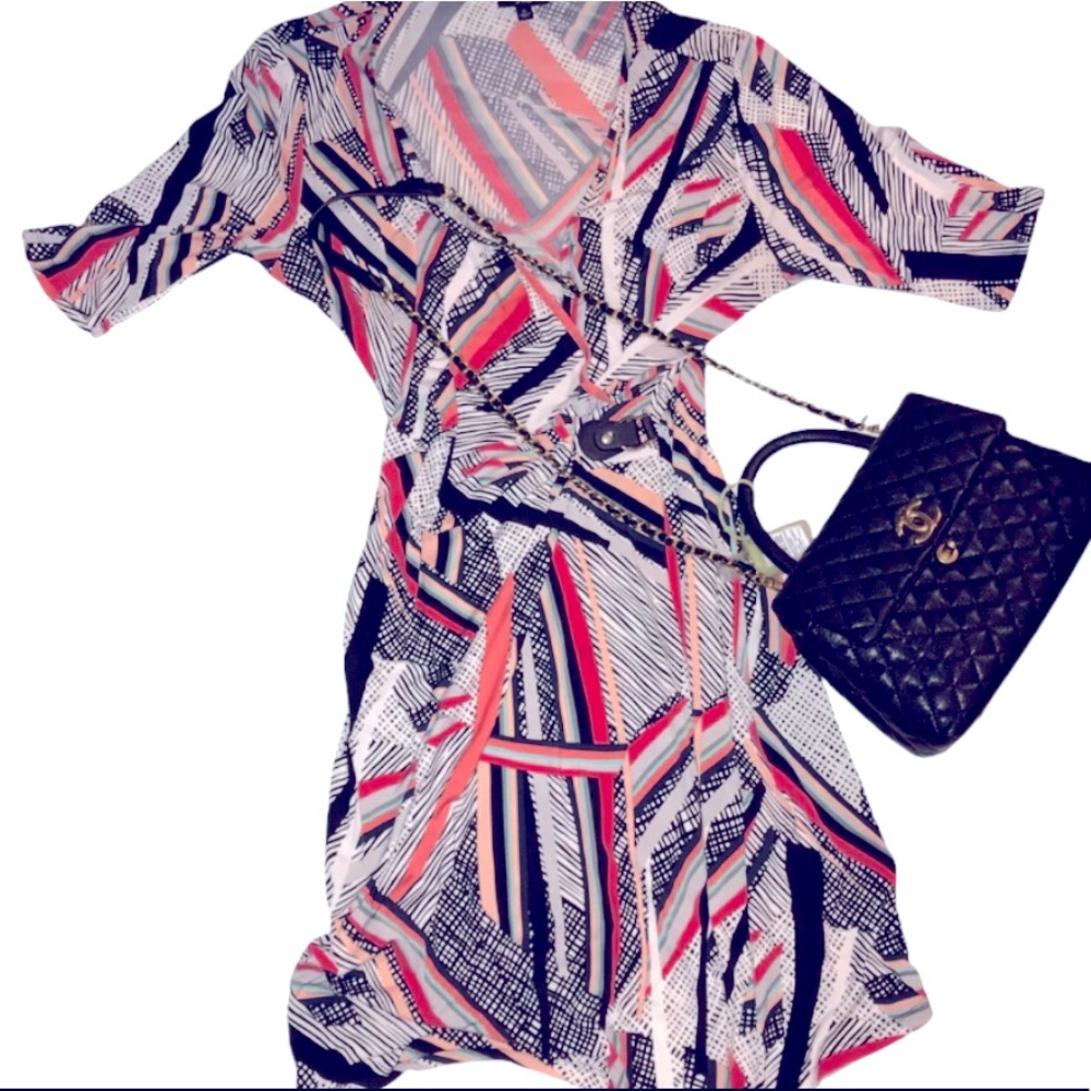 Slinky colorful stretch Dress